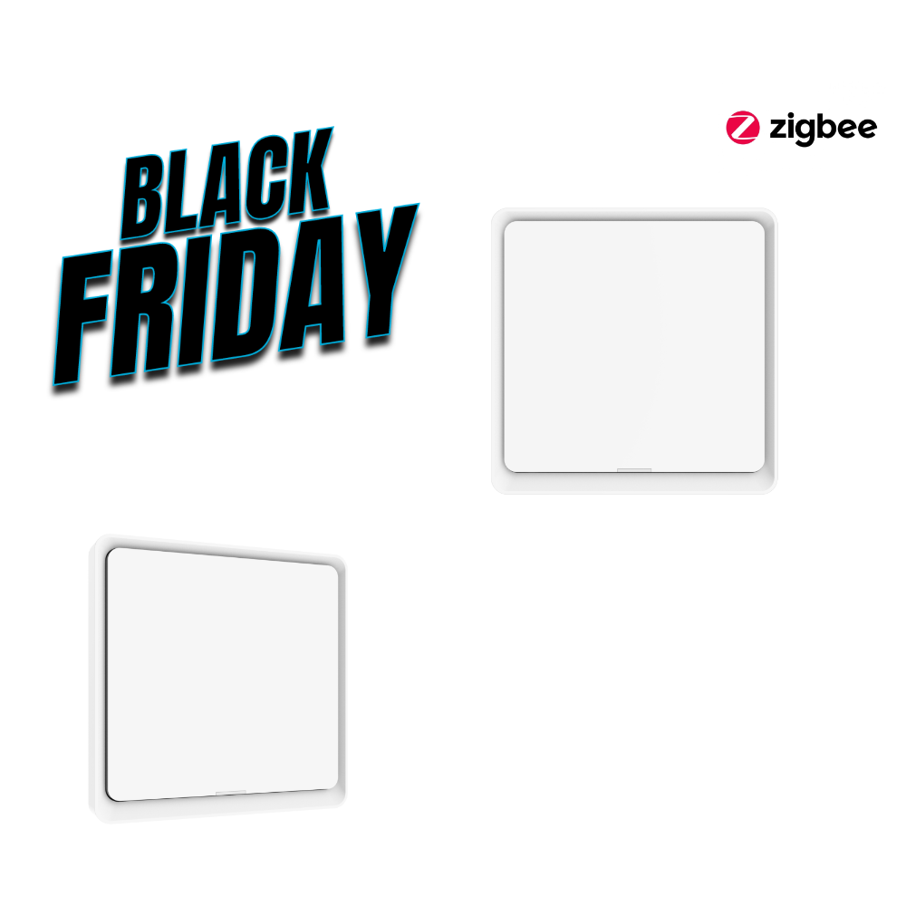 2-Pack Hihome Zigbee Wireless Switch - 1 Button