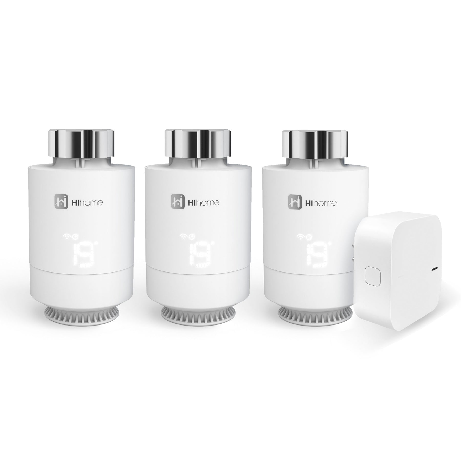 Hihome Smart Zigbee Radiator Thermostat V2 Starter Kit - 3 Thermostats