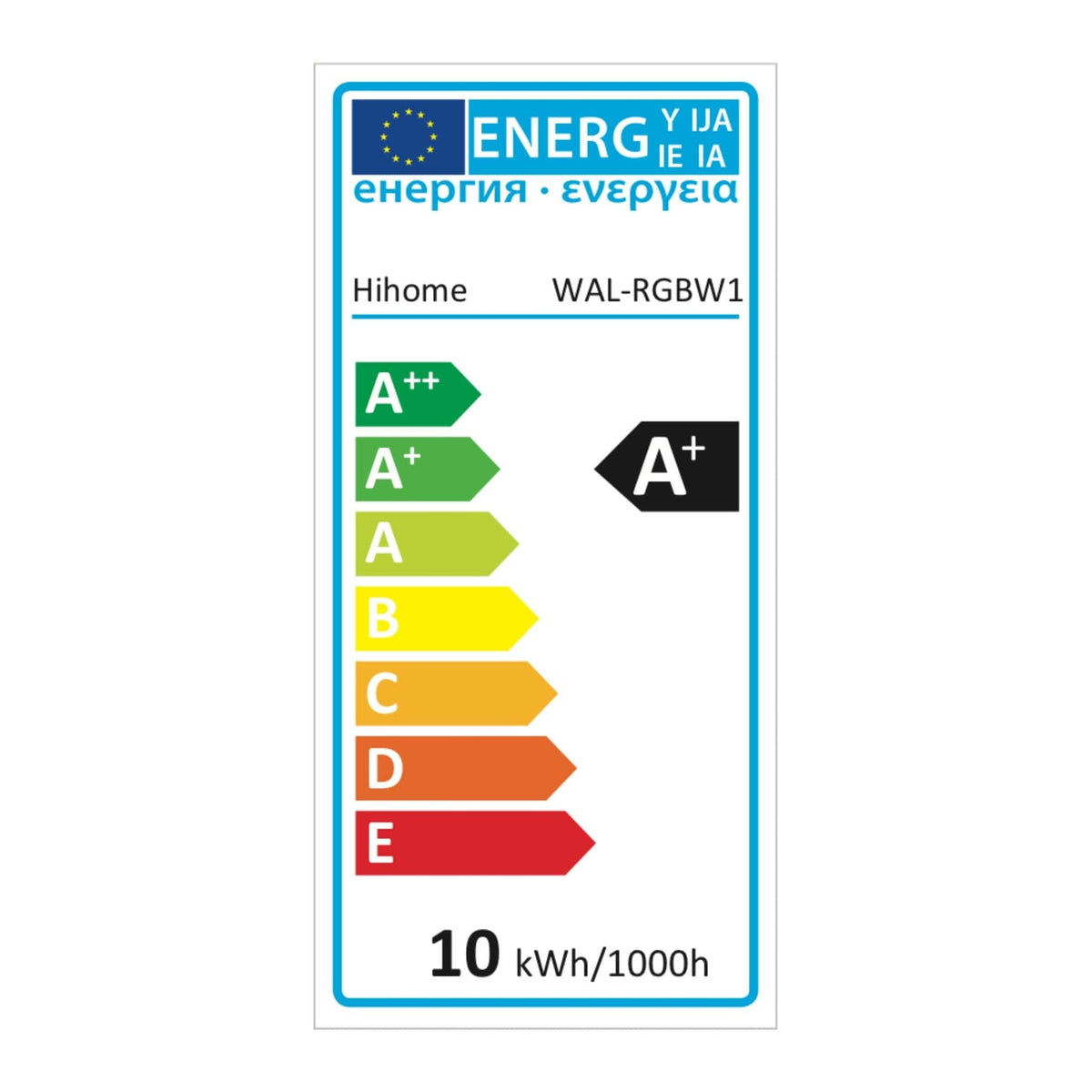 Hihome Hihome Ambience RGB + warm white LED WiFi  bulb WAL-RGBW1