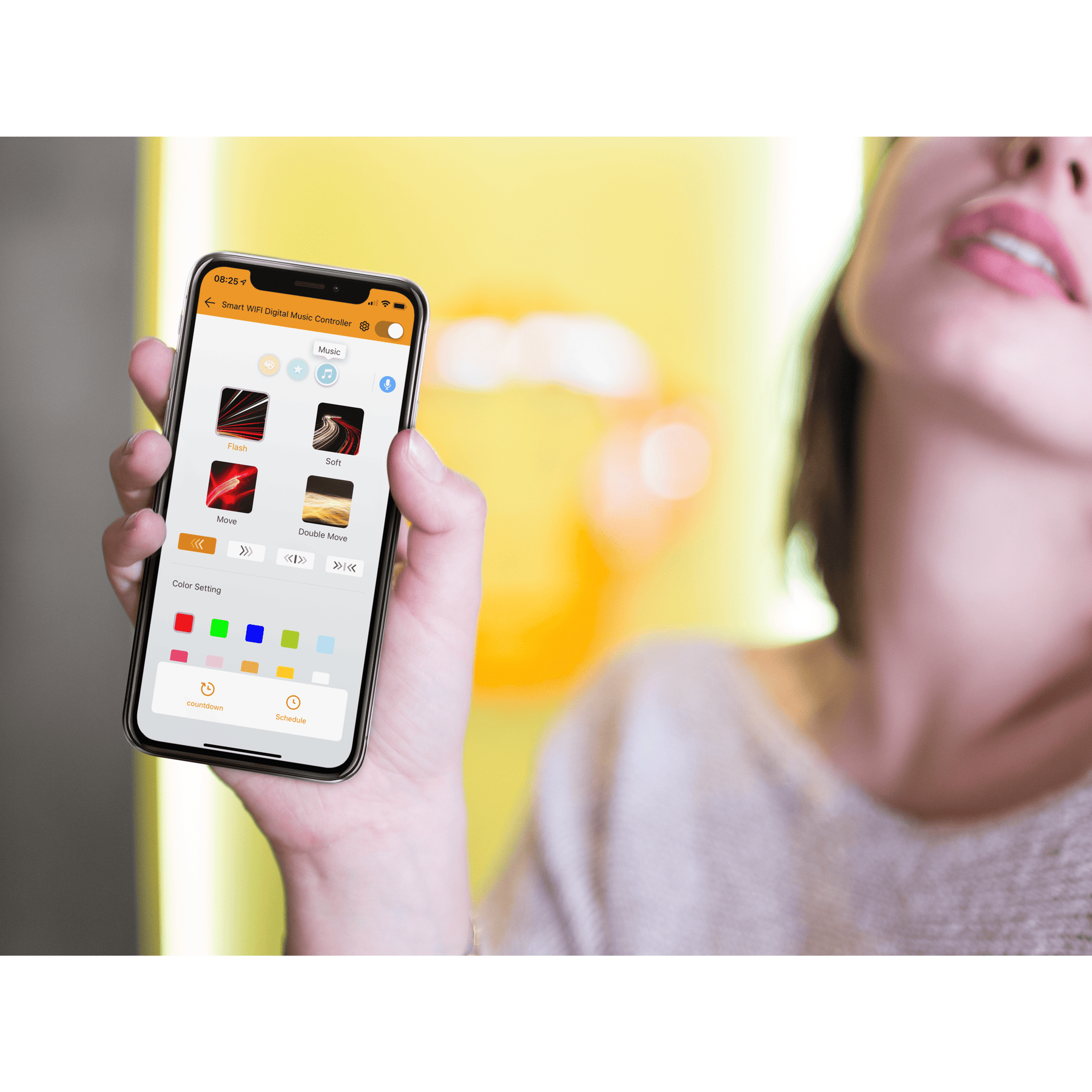 Hihome Hihome RGB Digital WiFi LED Strip met muziek functie - 5 meter WAL-RGBICM5