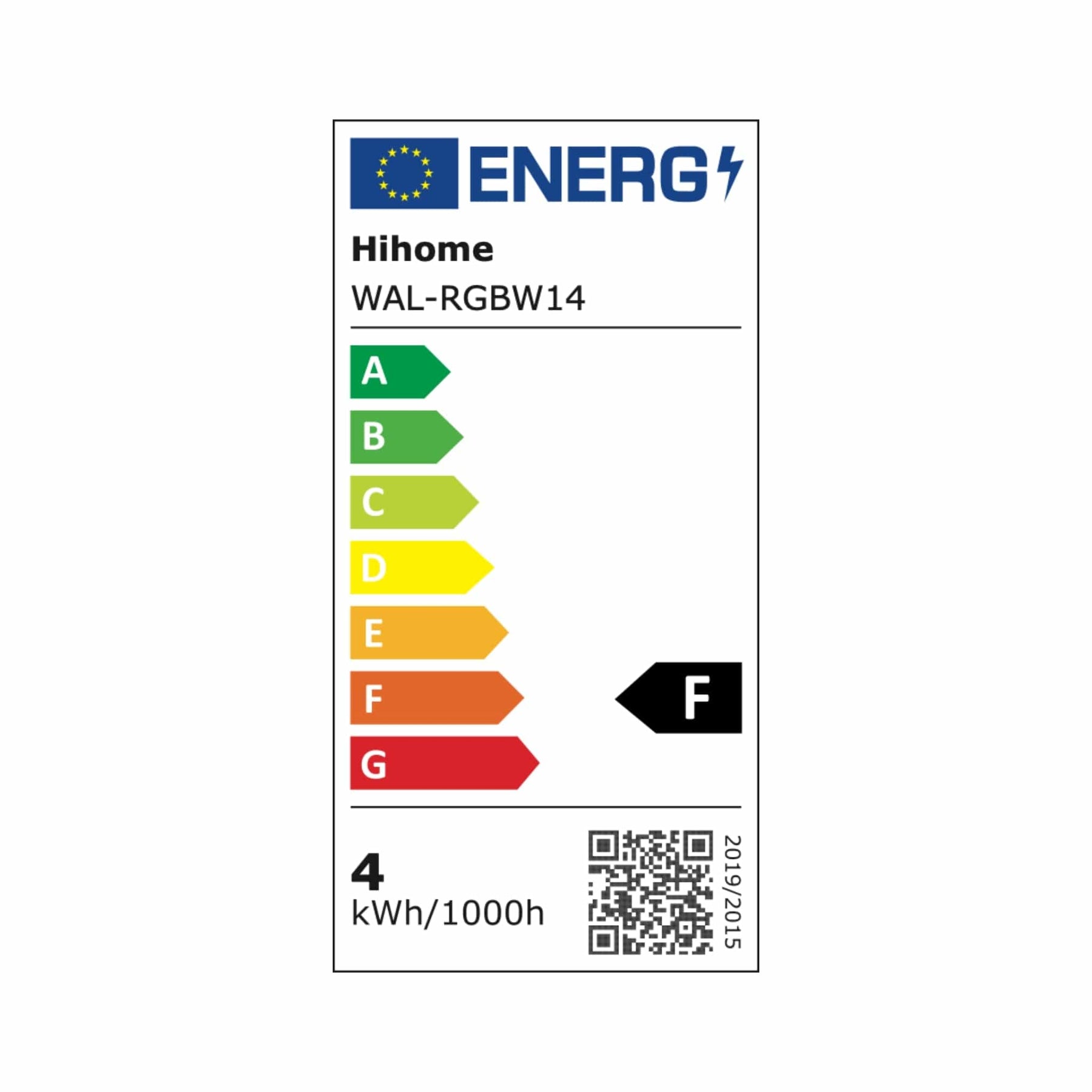 Hihome Hihome Smart LED WiFi RGB + Warm Wit (2700K) kaars E14 WAL-RGBW14