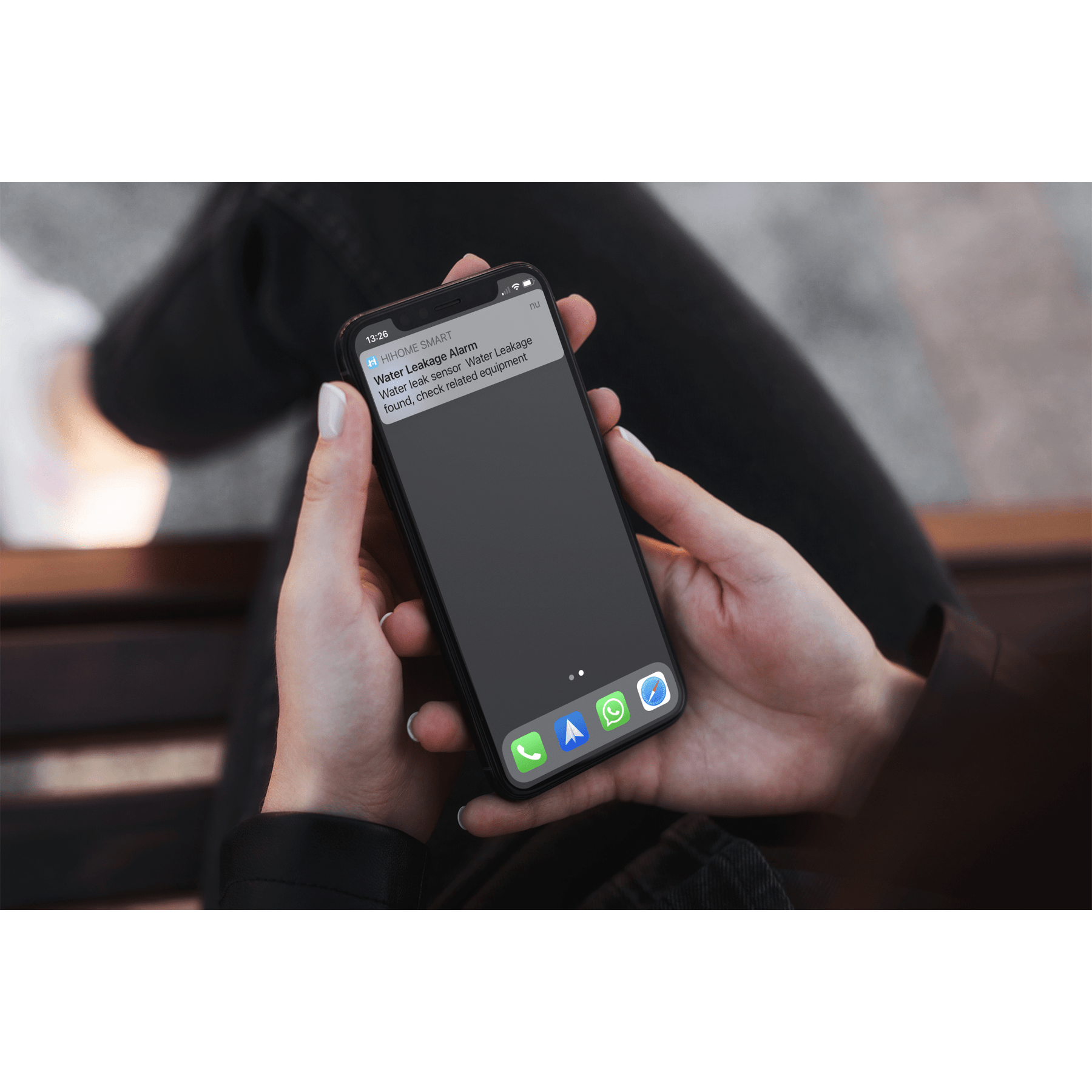 Hihome Hihome Smart WiFi Water Lekkage Sensor + Alarm WWB-H2O