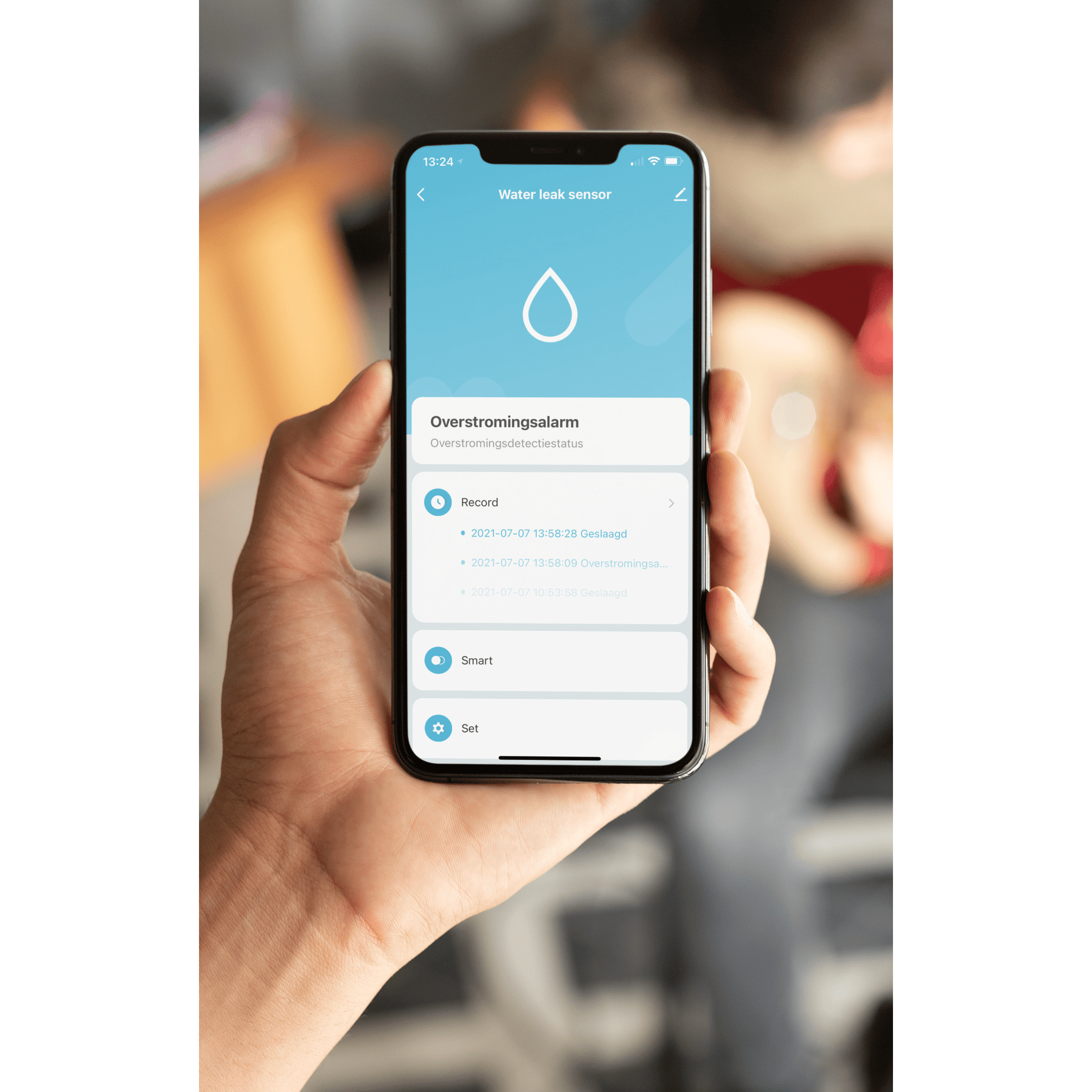 Hihome Hihome Smart WiFi Water Lekkage Sensor + Alarm WWB-H2O