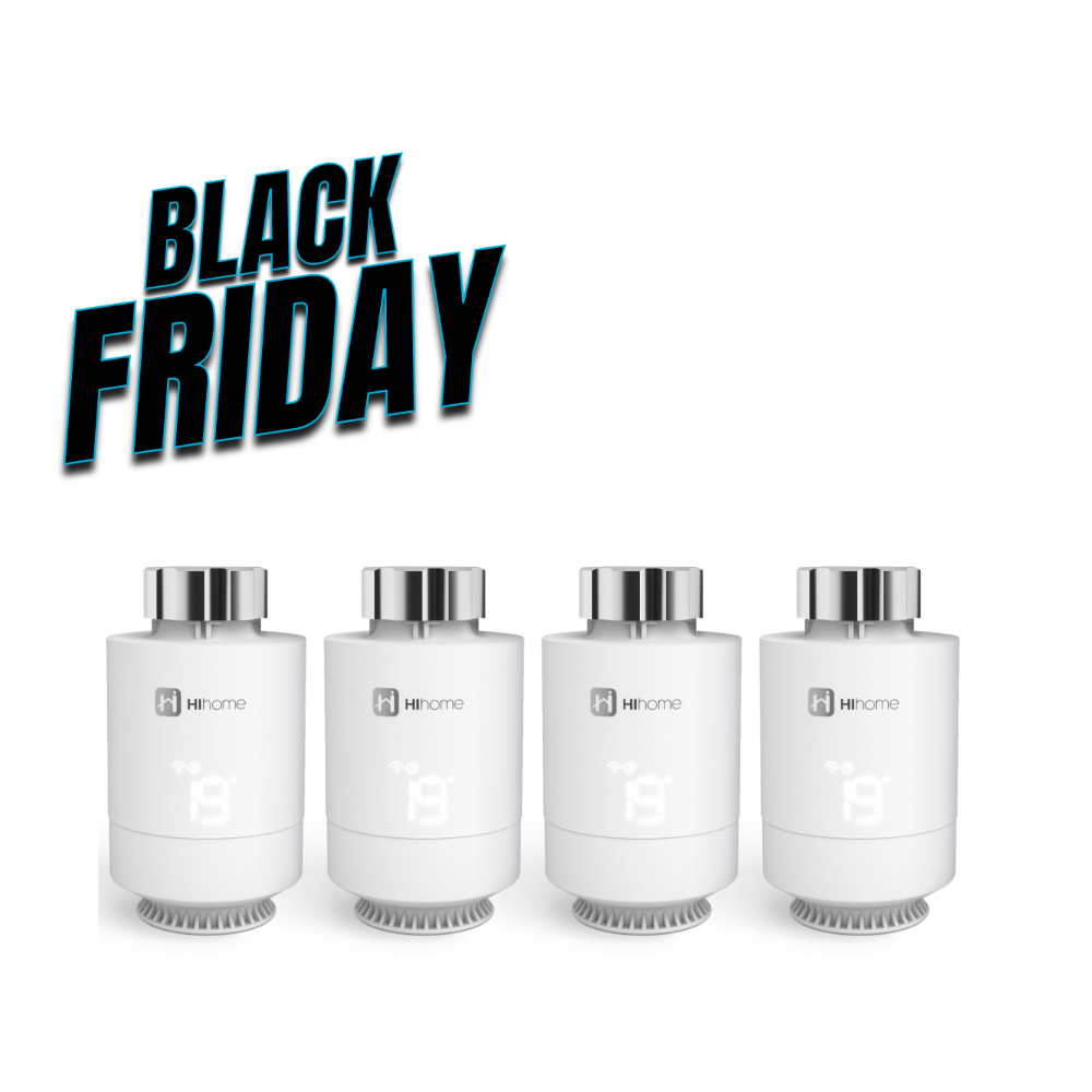 4-Pack Hihome Smart Zigbee Slimme Radiator Thermostaat V2
