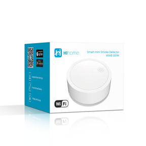 Hihome Mini Slimme Rookmelder WiFi Connected - Alarm