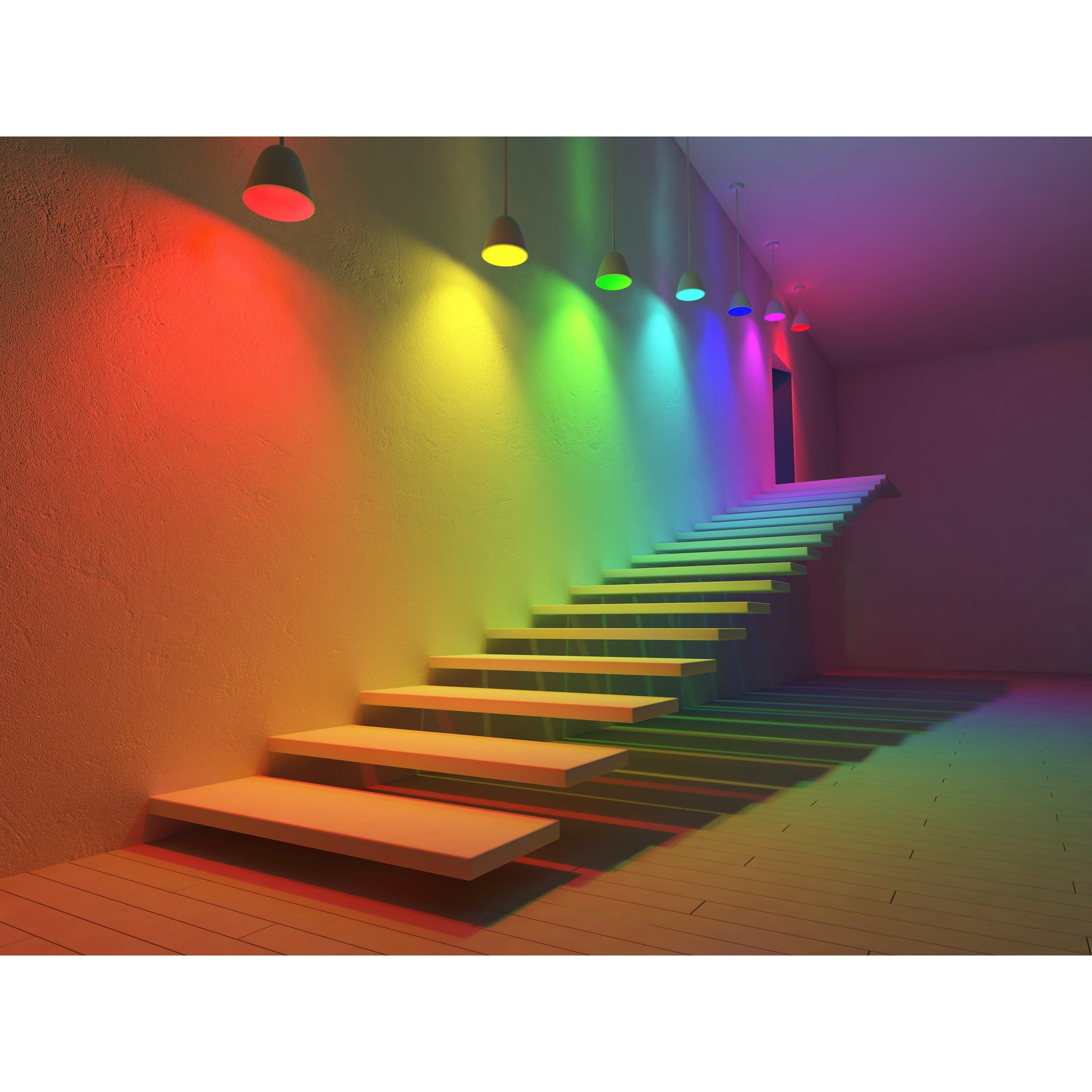 Hihome 4-pack Hihome Smart LED WiFi Bulb Gen.2 RGB 16M Colors + Warm White 2700K to Cool White 6500K WAL-RGBCCT27-4-pack