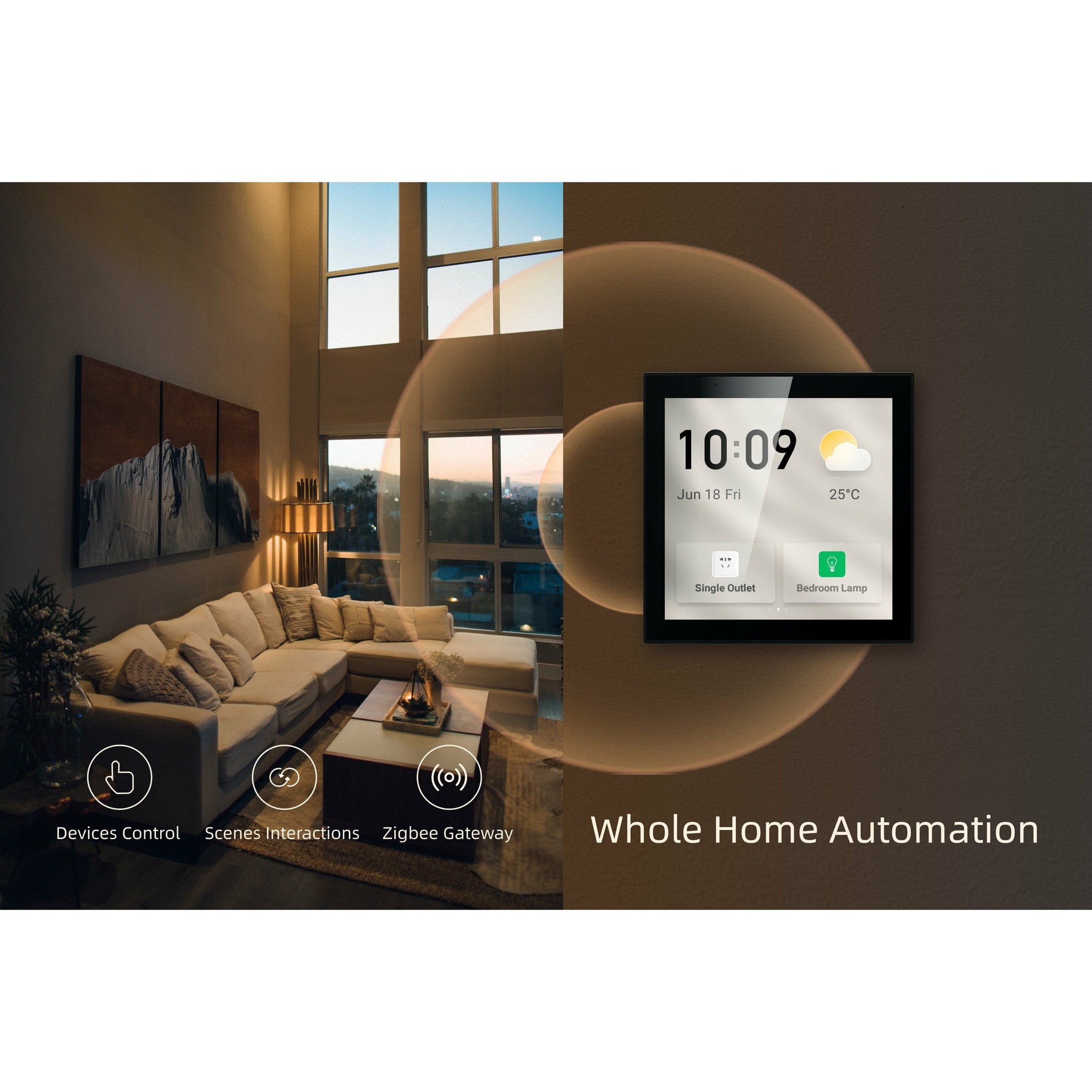 Hihome Hihome Smart Home Control Panel SCP-T6E